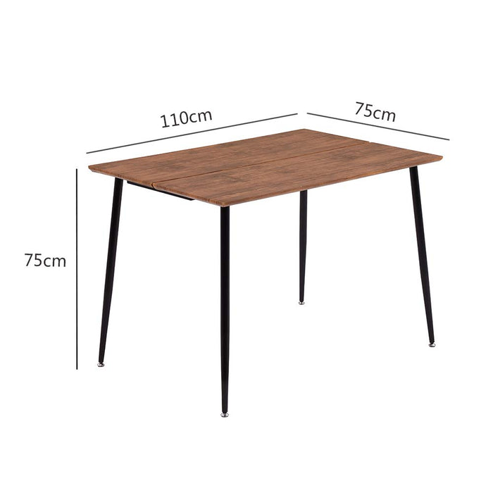 GOLDFAN 長方形ダイニングテーブル 木製ダイニングテーブル 4人用 110x70x75cm 木目カラー ,GF-020 .JPN